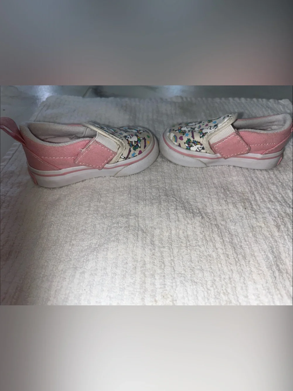 Kids Pink Unicorn Slip-On Sneakers and Crocs